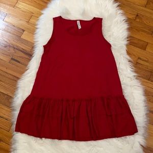 Sleeveless Tank with ruffle detail